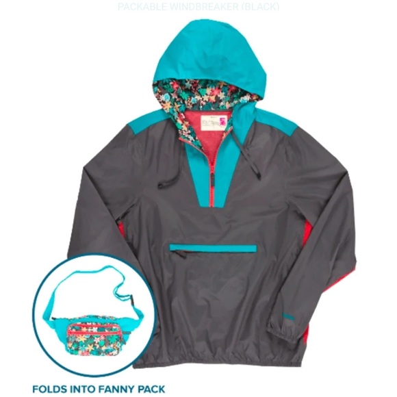 chubbies Other - Chubbies M Black Packable March of the Toucans Tropical Fanny Pack Windbreaker